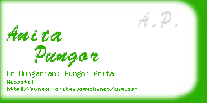 anita pungor business card